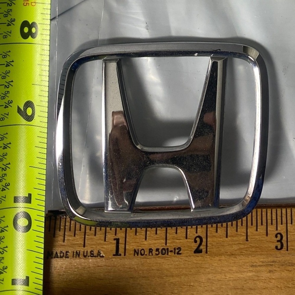 Honda Chrome Silver Front Rear Trunk Grille Emblem Logo Badge‎ Replacement 70mm